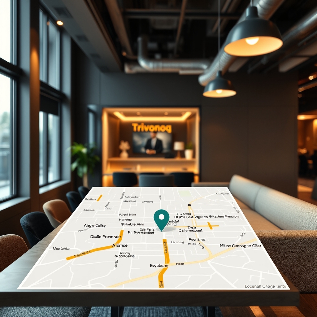 Карта расположения офиса Trivonoq в Нью-Йорке